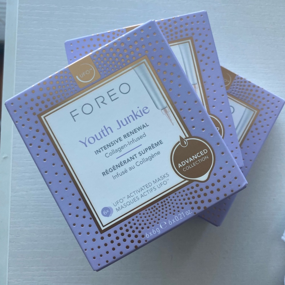 3 boxes of FOREO UFO Youth Junkie masks